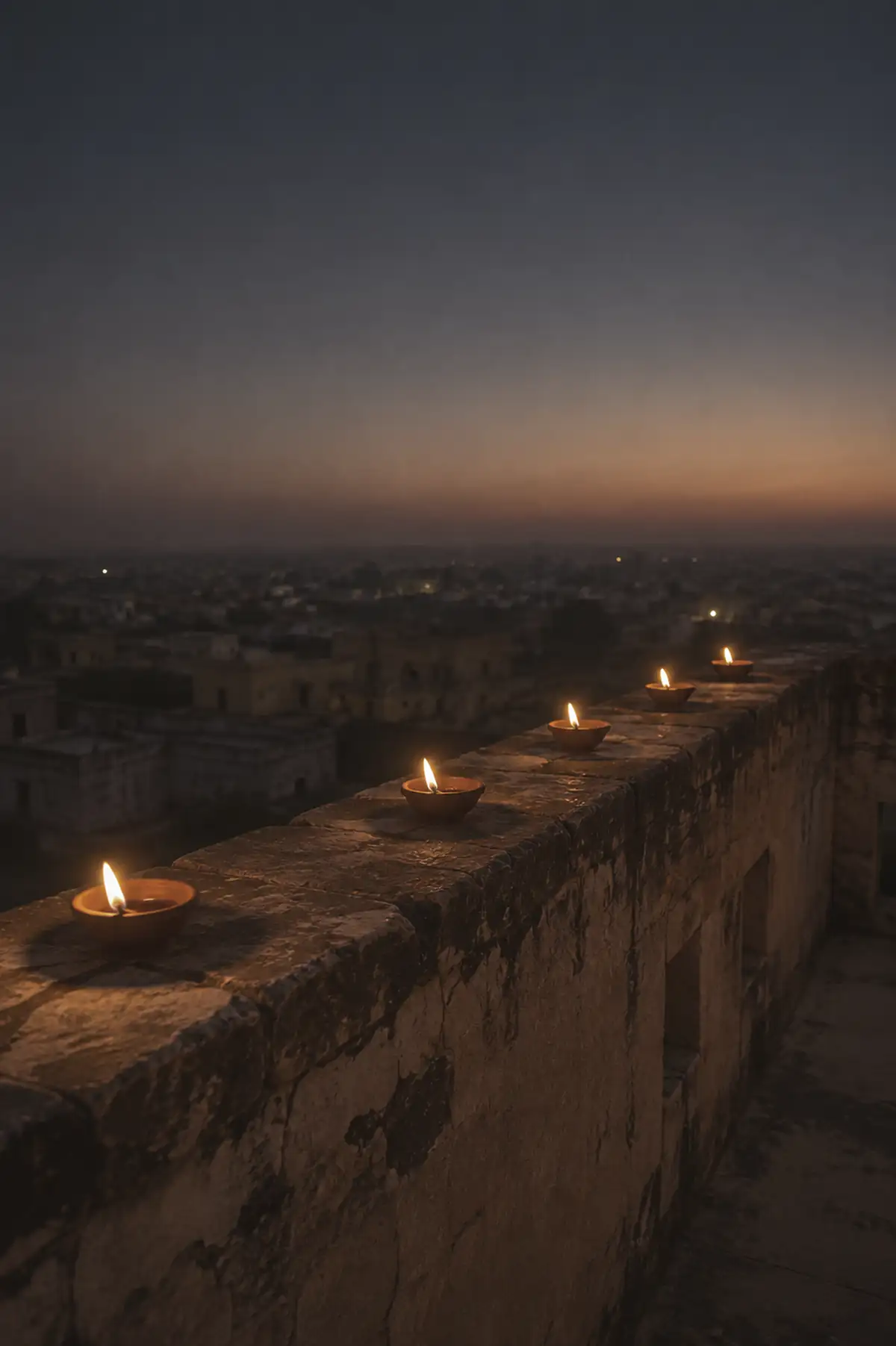 Diwali lights on the river